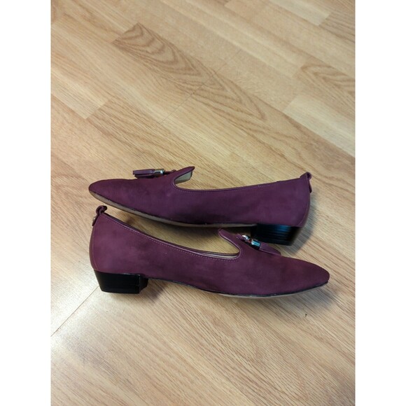 VC Signature Nancy Shoes Womens 7M Purple Suede Leather Tassels Heels - Picture 10 of 11